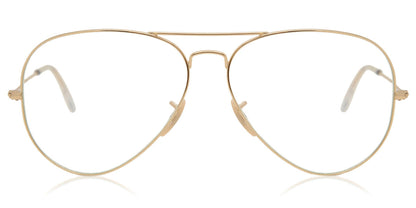 Ray-Ban RB3025 Aviator Sunglasses in Clear To Grey Photochromic/Shiny Gold, front view