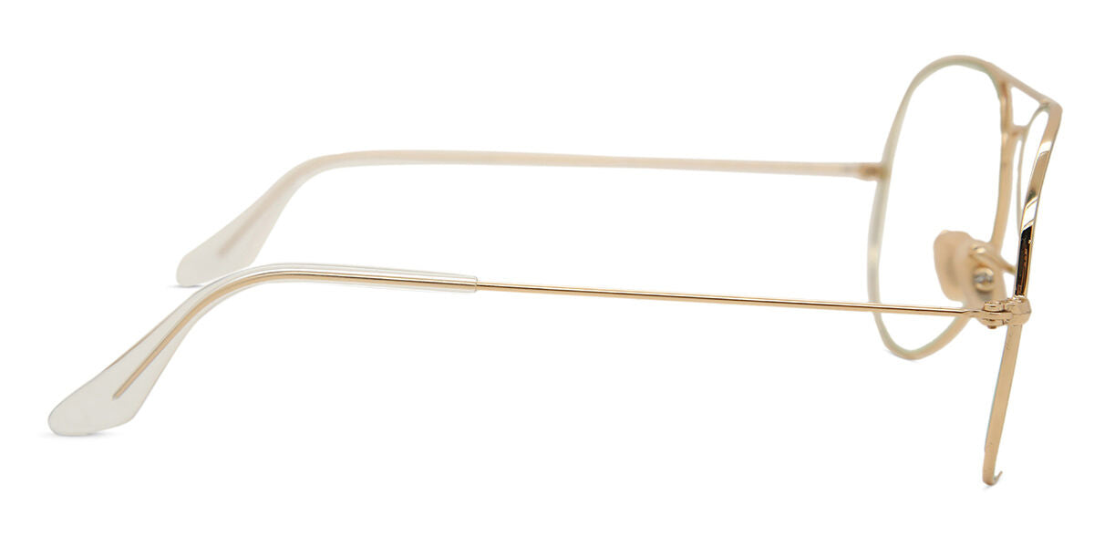 Ray-Ban RB3025 Aviator Sunglasses in Clear To Grey Photochromic/Shiny Gold, angle view
