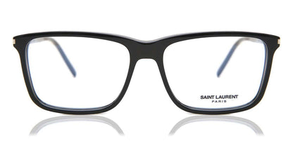 Saint Laurent SL454 Rectangle Eyeglasses in Black, front view