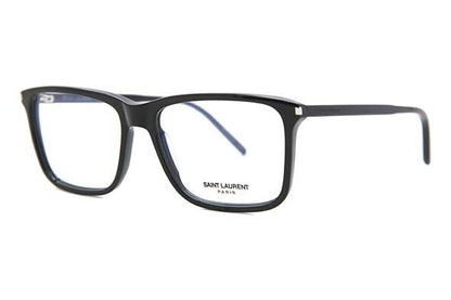 Saint Laurent SL454 Rectangle Eyeglasses in Black, side view