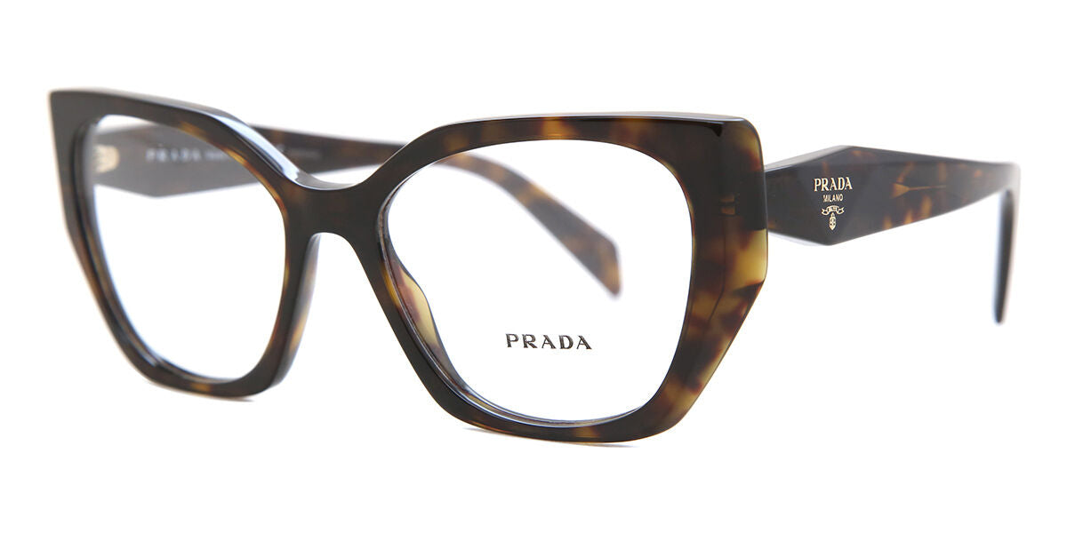 Prada PR18WV Cat Eye Eyeglasses in Tortoiseshell, side view