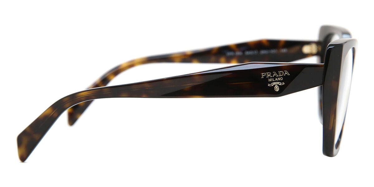 Prada PR18WV Cat Eye Eyeglasses in Tortoiseshell, angle view