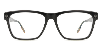 Zegna EZ5231 Square Eyeglasses in Shiny Black, front view