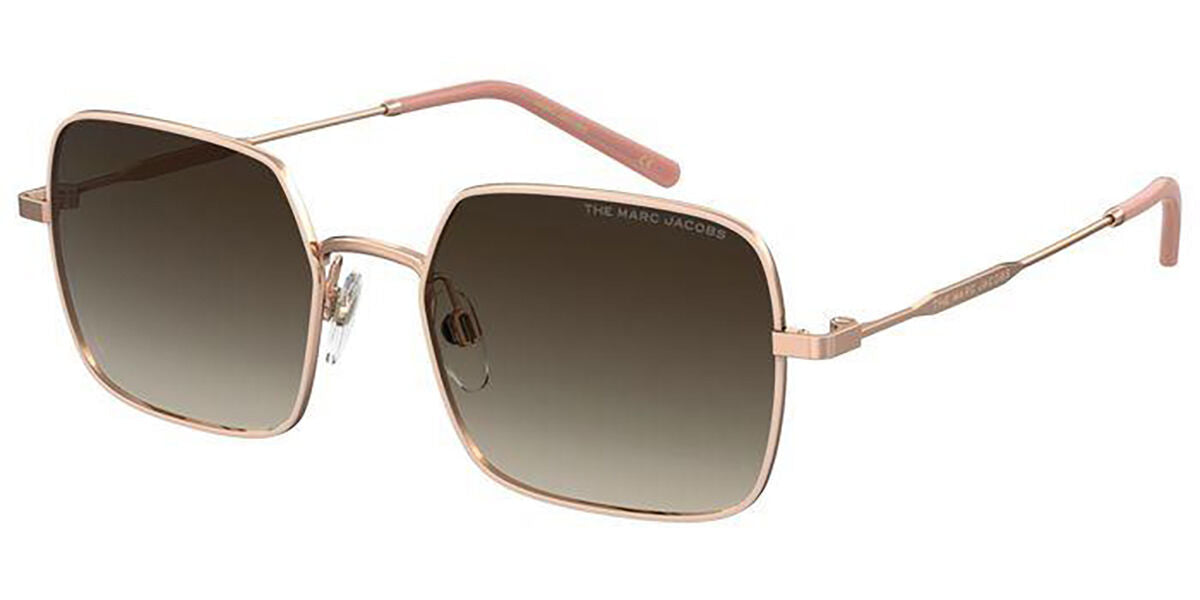 Marc Jacobs MARC507/S Square Sunglasses in Brown Gradient / Peach Rose Gold, front view