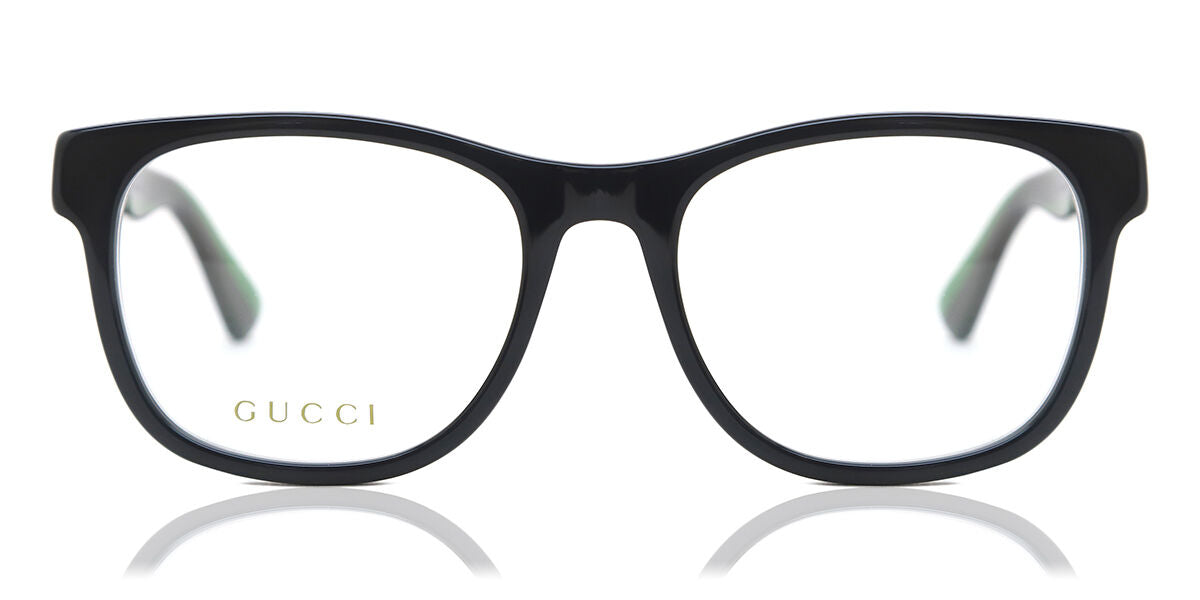 Gucci GG0004ON Square Eyeglasses in Shiny Black, front view