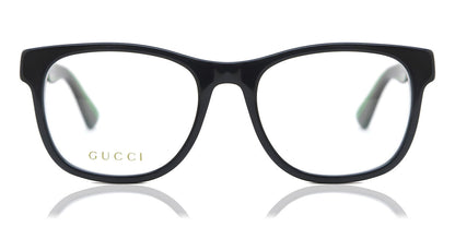 Gucci GG0004ON Square Eyeglasses in Shiny Black, front view