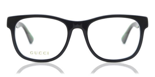 Gucci GG0004ON Square Eyeglasses in Shiny Black, front view