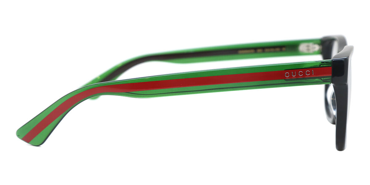 Gucci GG0004ON Square Eyeglasses in Shiny Black, side view