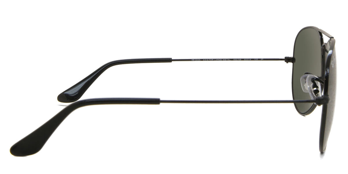 Ray-Ban RB3025I Aviator Sunglasses in Crystal Green Black, angle view