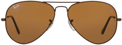 Ray-Ban RB3025I Aviator Sunglasses in Brown Brown, side view