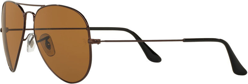 Ray-Ban RB3025I Aviator Sunglasses in Brown Brown, angle view