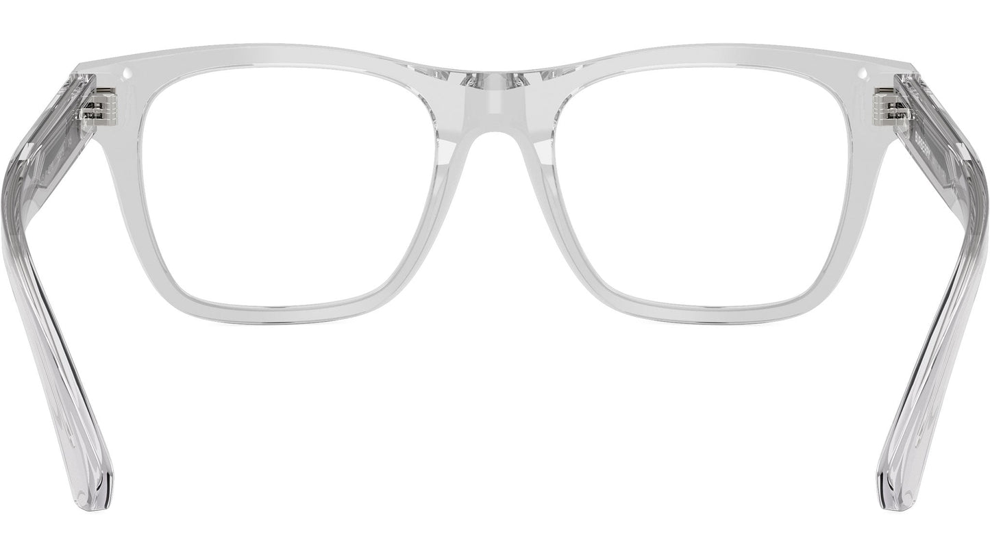 Burberry BE2445 Square Eyeglasses in Demo Lenses With Grey Frame, detail view