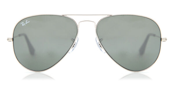 Ray-Ban RB3025I Aviator Sunglasses in Grey Mirror Silver, front view