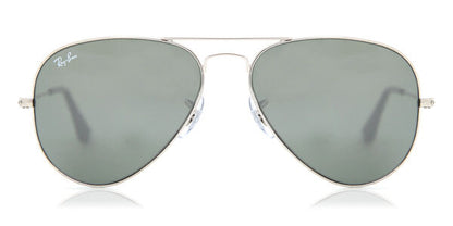 Ray-Ban RB3025I Aviator Sunglasses in Grey Mirror Silver, front view