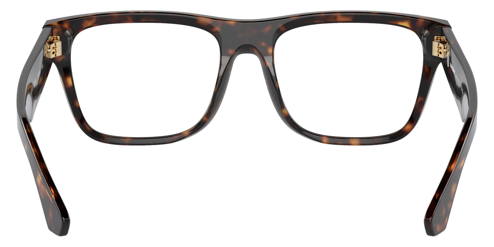 Burberry BE2411 Square Eyeglasses in Clear Demo Lenses With Dark Havana Frame, detail view