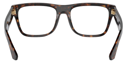 Burberry BE2411 Square Eyeglasses in Clear Demo Lenses With Dark Havana Frame, detail view