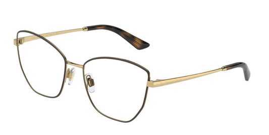 Dolce & Gabbana DG1340 Butterfly Eyeglasses in Matte Brown, front view