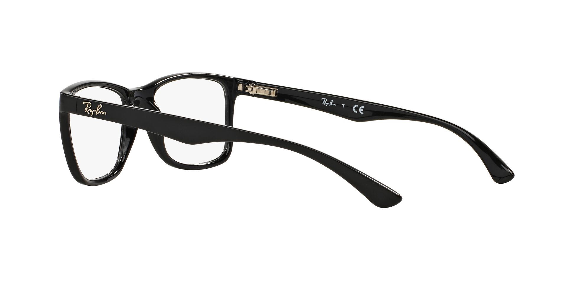 Ray-Ban RX7027I Square Eyeglasses in Black, detail view