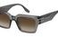 Marc Jacobs MARC787/S Rectangle Sunglasses in Gradient Dark Brown / Transparent Grey, angle view