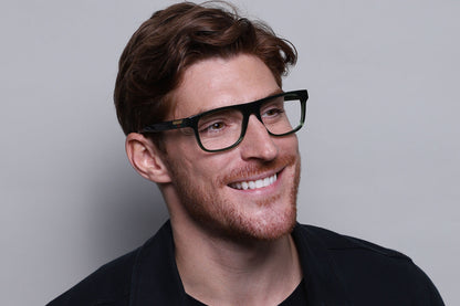 Gucci GG1117ON Square Eyeglasses in Transparent Green, detail view