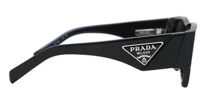 Prada PR10ZS Square Sunglasses in Grey Black, side view