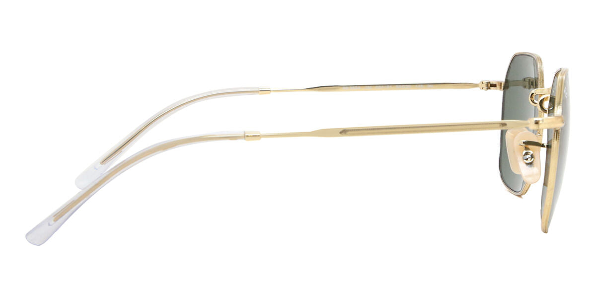 Ray-Ban RB3694 Geometric Sunglasses in Green/Gold, angle view