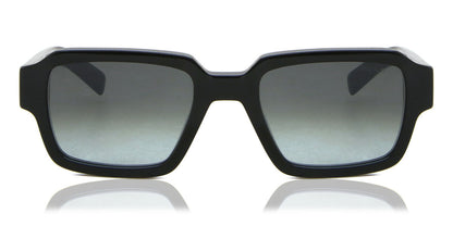 Prada PR02ZS Square Sunglasses in Grey / Black, front view
