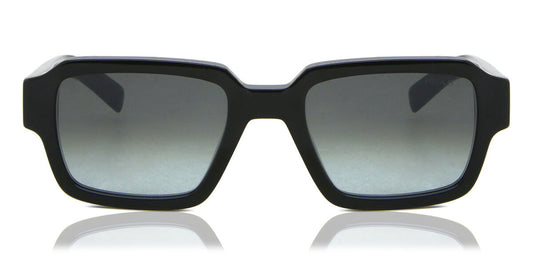 Prada PR02ZS Square Sunglasses in Grey / Black, front view