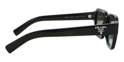 Prada PR02ZS Square Sunglasses in Grey / Black, angle view
