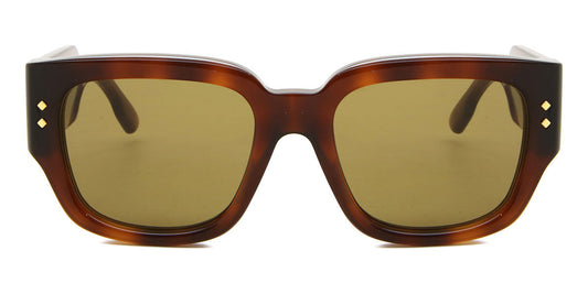 Gucci GG1261S Square Sunglasses in Brown/Havana, angle view