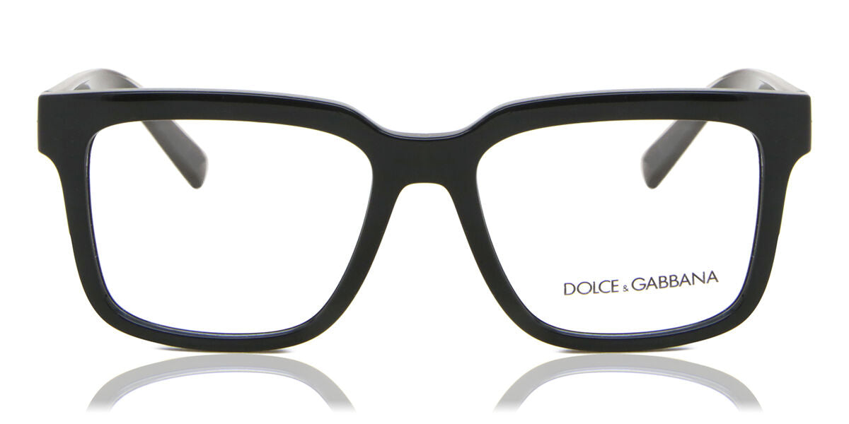 Dolce & Gabbana DG5101 Square Eyeglasses in Black, front view