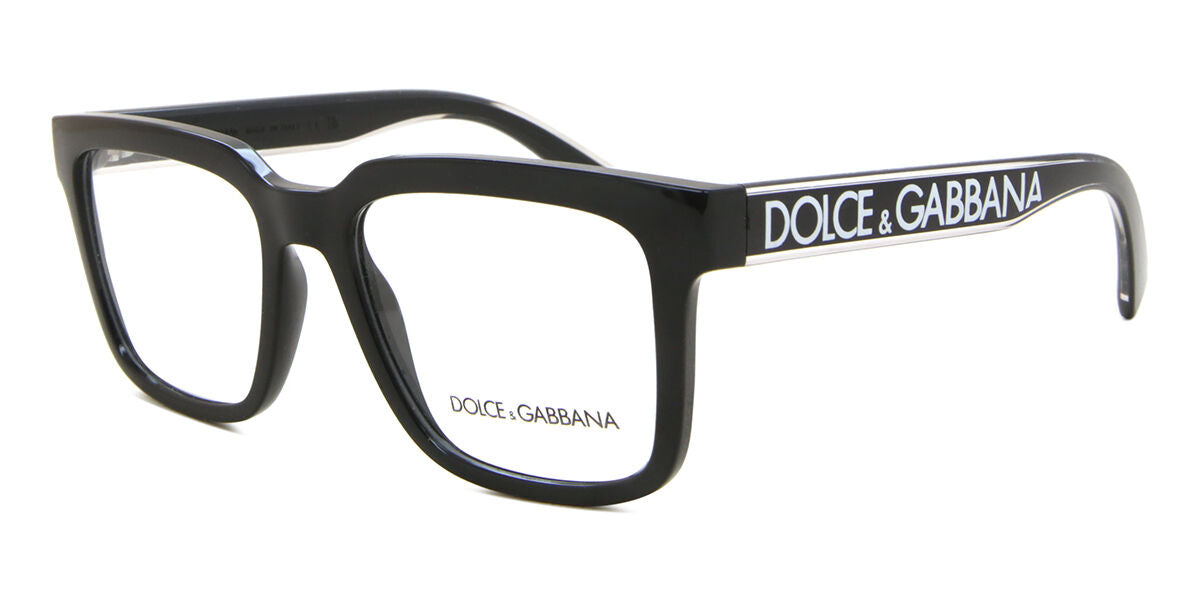 Dolce & Gabbana DG5101 Square Eyeglasses in Black, side view