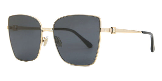 Jimmy Choo VELLA/S Square Sunglasses in Grey Gold, side view