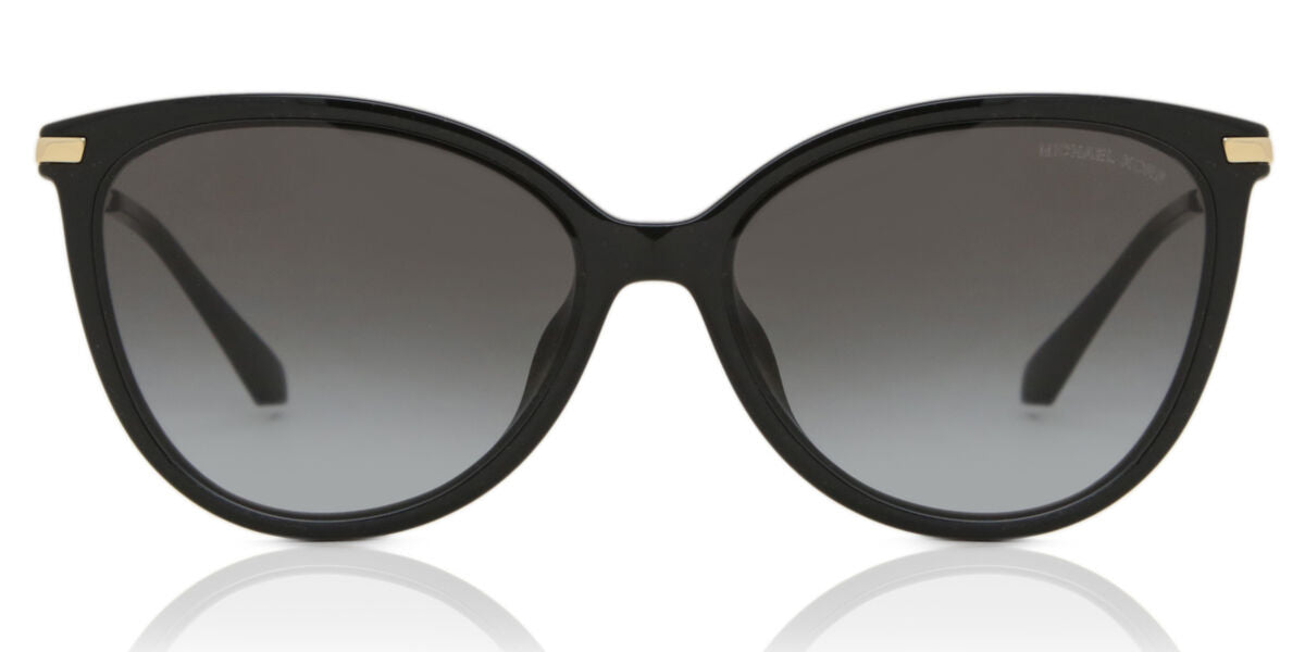 Michael Kors MK2184U/S Oval Sunglasses in Gradient Grey/Black, front view