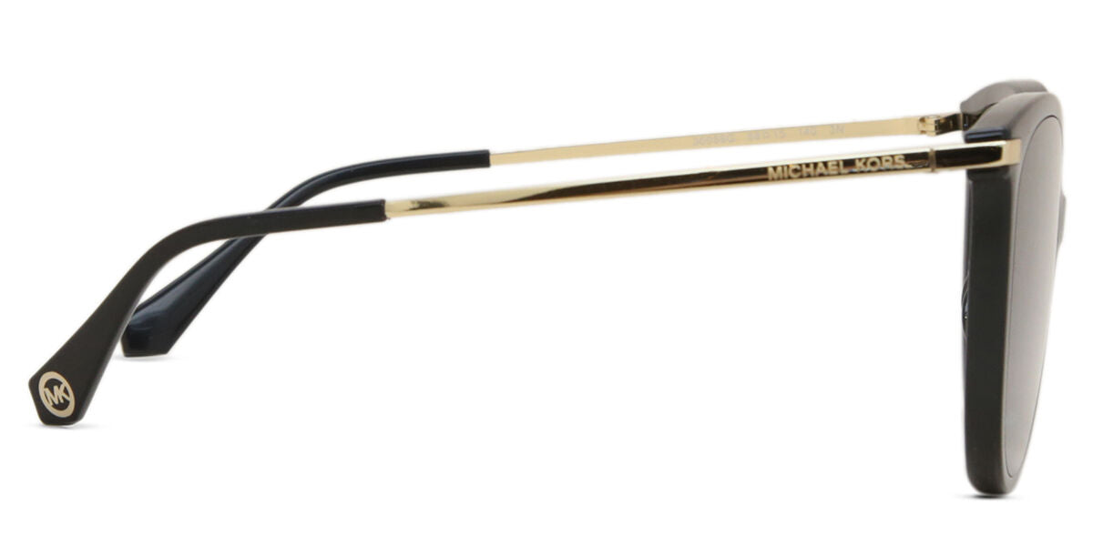 Michael Kors MK2184U/S Oval Sunglasses in Gradient Grey/Black, angle view