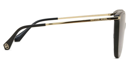 Michael Kors MK2184U/S Oval Sunglasses in Gradient Grey/Black, angle view