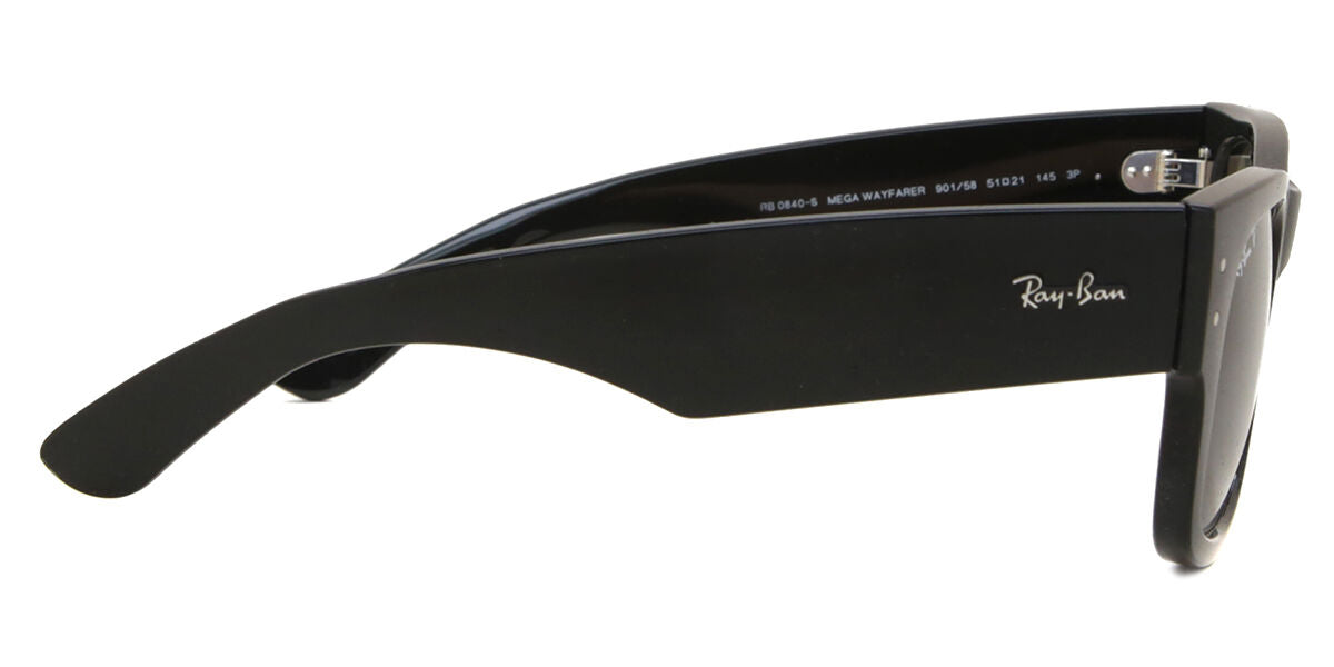 Ray-Ban RB0840S Wayfarer Sunglasses in Green / Black (901/58), angle view