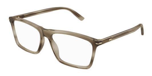 Gucci GG1445O Rectangle Eyeglasses in Havana, front view