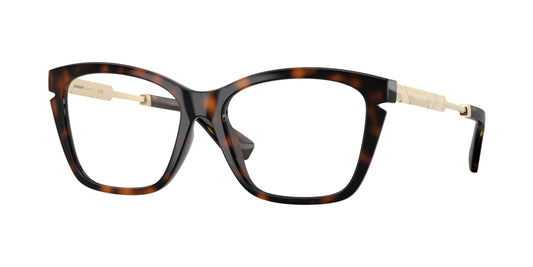 Burberry BE2427U Cat Eye Eyeglasses in Demo Lenses With Dark Havana Frame, front view