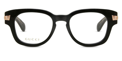 Gucci GG1518O Square Eyeglasses in Black, front view