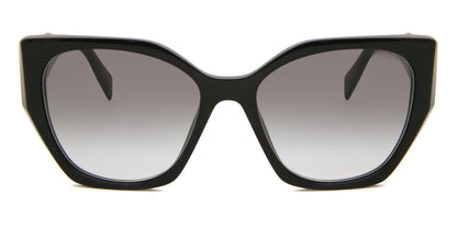 Prada PR19ZS Cat Eye Sunglasses in Gradient Grey / Black, front view