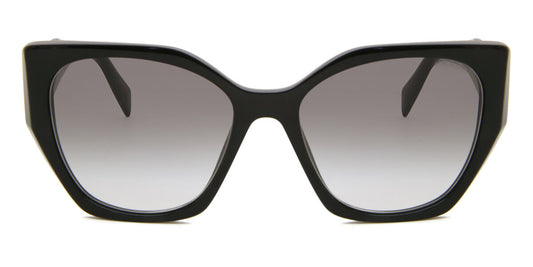 Prada PR19ZS Cat Eye Sunglasses in Gradient Grey / Black, front view