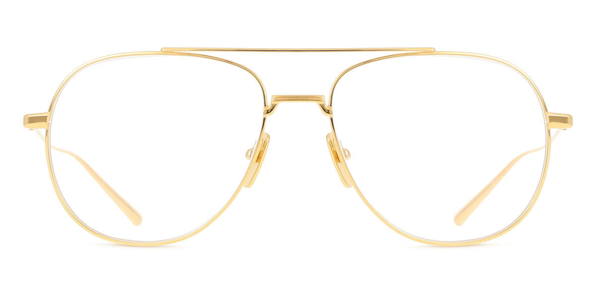 DITA ARTOA 79 Pilot Eyeglasses in Matte Yellow Gold, front view