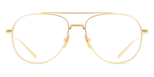 DITA ARTOA 79 Pilot Eyeglasses in Matte Yellow Gold, front view