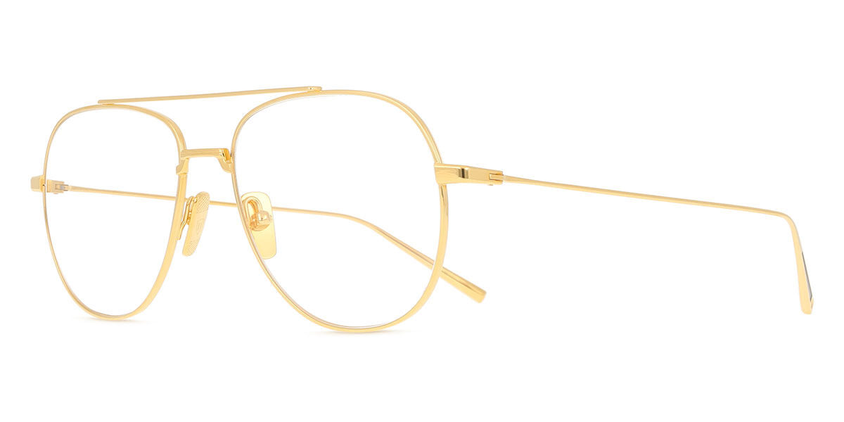 DITA ARTOA 79 Pilot Eyeglasses in Matte Yellow Gold, side view