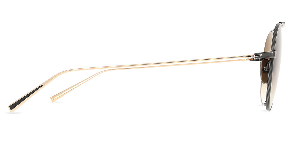 DITA ARTOA 79 Pilot Eyeglasses in Black Iron, angle view