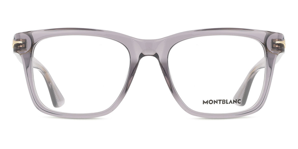 Montblanc MB0266O Square Eyeglasses in Grey, front view