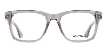 Montblanc MB0266O Square Eyeglasses in Grey, front view