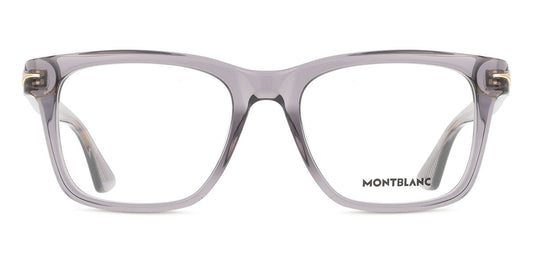 Montblanc MB0266O Square Eyeglasses in Grey, front view
