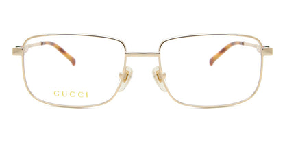 Gucci GG1678O Rectangle Eyeglasses in Clear Gold, front view